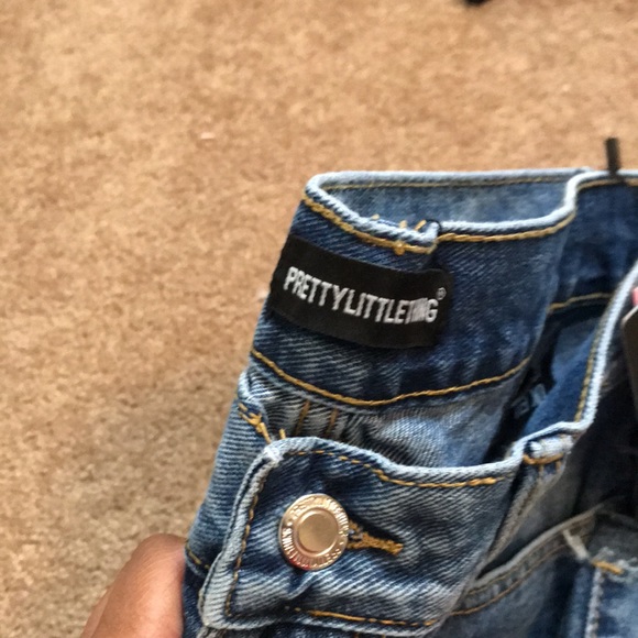 Prettylittlething long straight leg denim size 12 - Picture 2 of 6